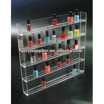 clear acrylic nail polish display