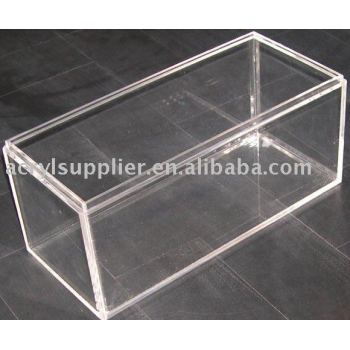 clear acrylic display box with lid
