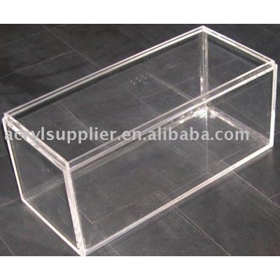 clear acrylic display box with lid
