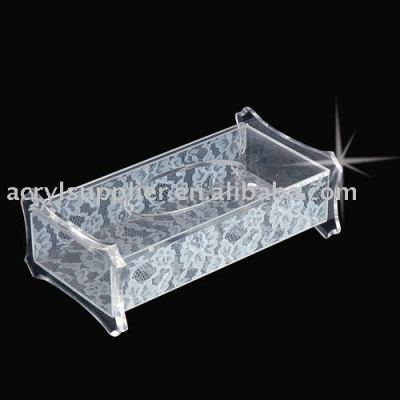arabesquitic transparent acrylic tissue box cover