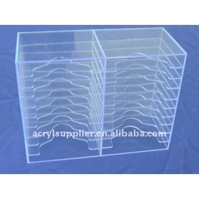 Table top clear Acrylic CD Rack for living room