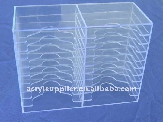 Table top clear Acrylic CD Rack for living room