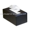 black acrylic tissue box B-20