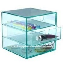 3 Teirs clear acrylic drawers/cube box /small acrylic drawers/clear plastic drawers