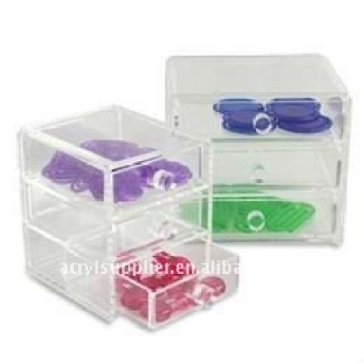 clear plastic acrylic tiered cube gift boxs