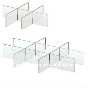 5-Drawer Straight Front acrylic clear display drawers