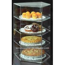 clear acrylic plastic compartment food container