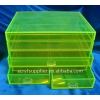 clear acrylic mini box 3-tier drawers with Dividers