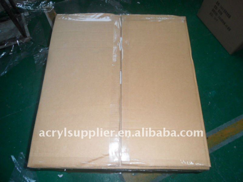 Square acrylic tissue box cover