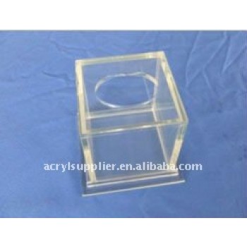 fashionable transparent acrylic tissue cover for home or hotel