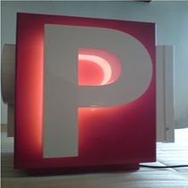 Acrylic Colourful Parking Sign Box