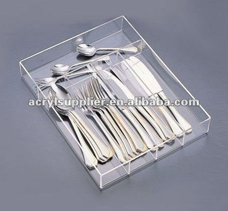 Acrylic knives & forks box