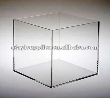 acrylic cube boxes white
