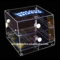 acrylic display hinged box