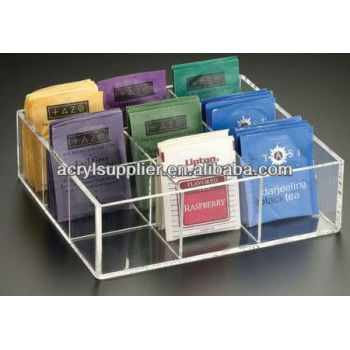acrylic tea box holder