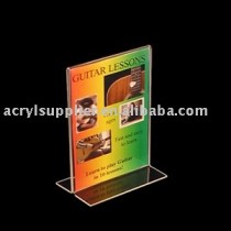 Vertical Double Sided, Stand Up Acrylic Sign Holder