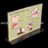 Horizontal Double Sided, Stand Up Acrylic Sign Holder