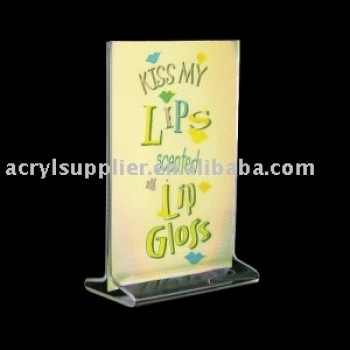 Vertical Top Load Acrylic Sign Holder