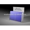 A4 clear acrylic brochure holder with twe compartments
