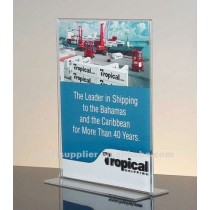 Clear acrylic poster dispaly stand