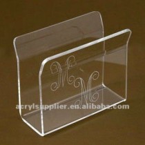 Clear Acrylic brochure holder with figure