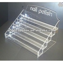 High clear transparent nail polish acrylic display rack