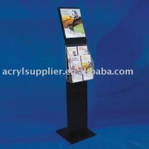 Display Stand With Angled Sign Holder