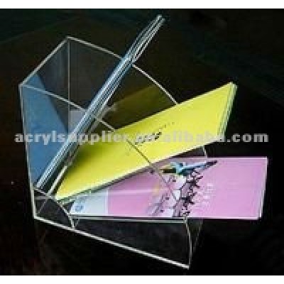 clear acrylic brochure holder with several compartments/acrylic files holder/acrylic desktop file holder