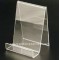 A4 clear acrylic brochure holder with twe compartments/acrylic files holder/acrylic desktop file holder