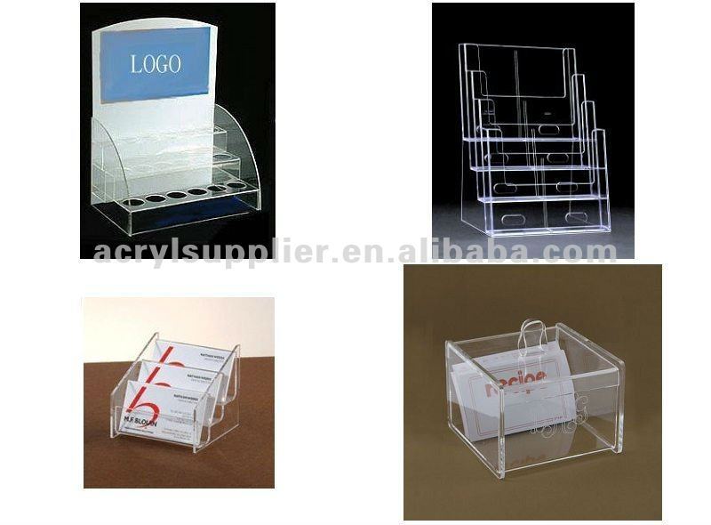 Transparent acrylic name Card display with cover