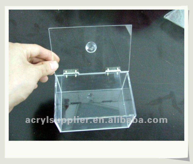 Transparent acrylic name Card display with cover
