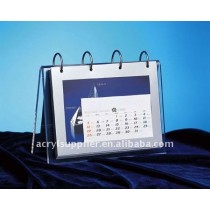 custom clear acrylic desktop calendar holder