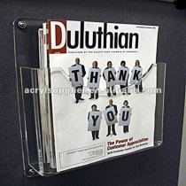 acrylic magazine holder