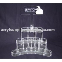 Clear acrylic makeup display holder