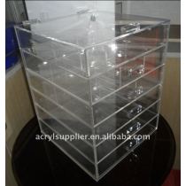 Clear acrylic makeup/cosmetic storage organizer with drawers