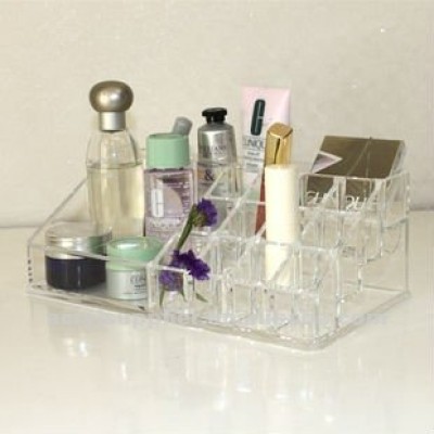Bright crystal acrylic cosmetic/makeup collecting box