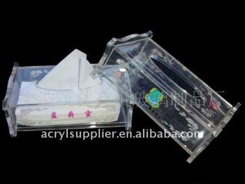 High grade personalized plastic acrylic tissue box