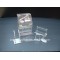 Acrylic cosmetic display sign holder for brush