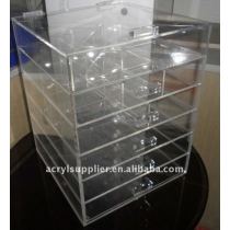 6 tiers acrylic cosmetic storage drawers
