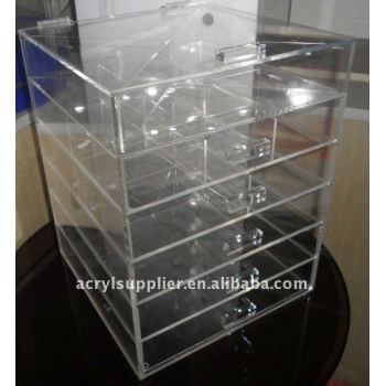 6 tiers acrylic cosmetic storage drawers