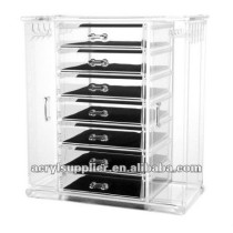 Acrylic 7 Tiers Drawers Clear Necklace Organizer