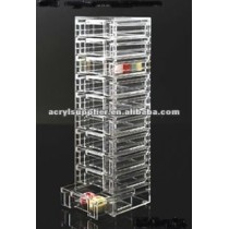 cheap topHigh grade Acrylic organizer with casters