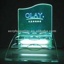 Transparent acrylic cosmetic display