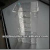 clear acrylic 6 tiers makeup organizer with earring frame