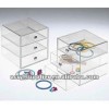 Clear Acrylic Makeup Organizer / Makeup Cube Box with Drawer