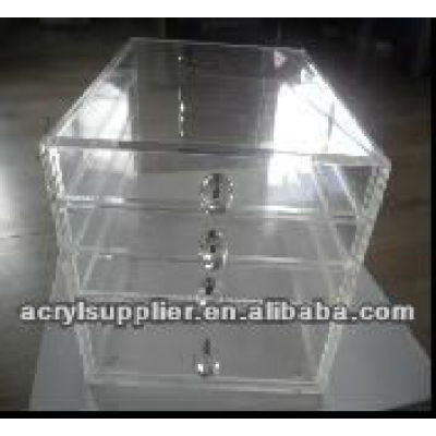 acrylic makeup organizer with drawers