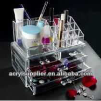 acrylic makeup organizer with drawers