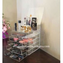 clear acrylic makeup display drawer organizer