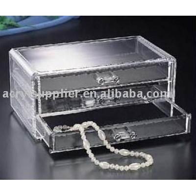 Clear acrylic drawer for jewelery display
