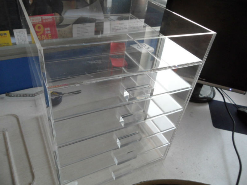 acrylic drawer organizer case